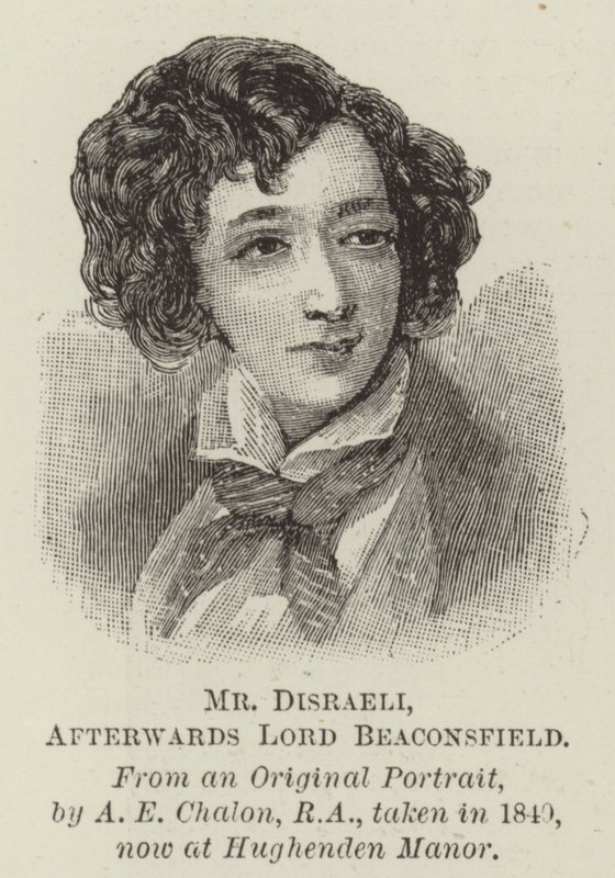 Sr. Disraeli, luego Lord Beaconsfield de Alfred Edward Chalon