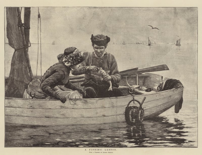 Una Lección de Pesca de Alfred Guillou