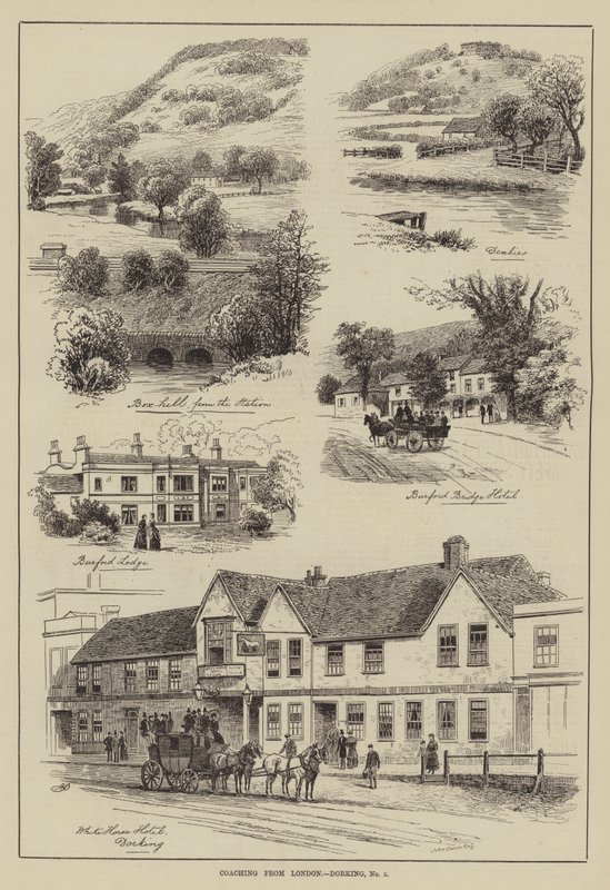 Entrenamiento desde Londres, Dorking de Alfred Robert Quinton