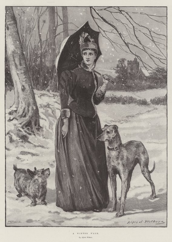 Un paseo de invierno de Alfred Withers