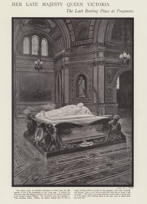 El último lugar de descanso de la Reina Victoria en Frogmore de Alfred (after) Pearse