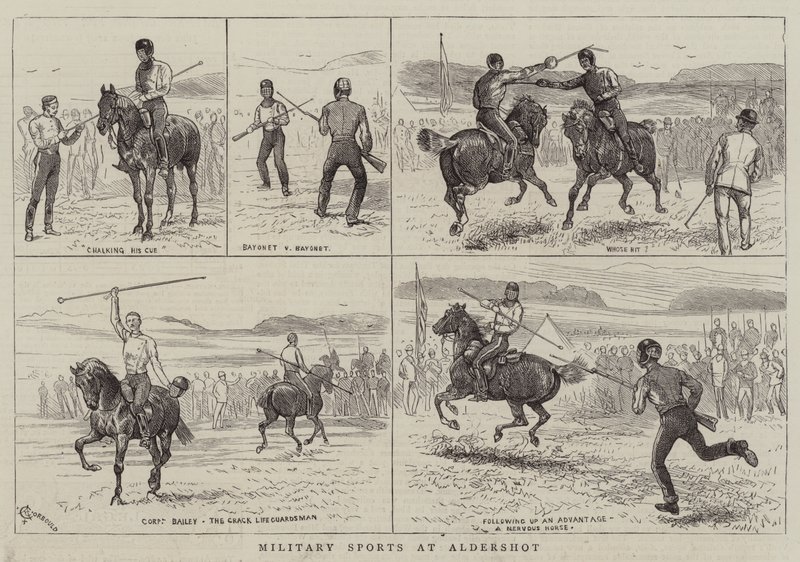 Deportes Militares en Aldershot de Alfred Chantrey Corbould
