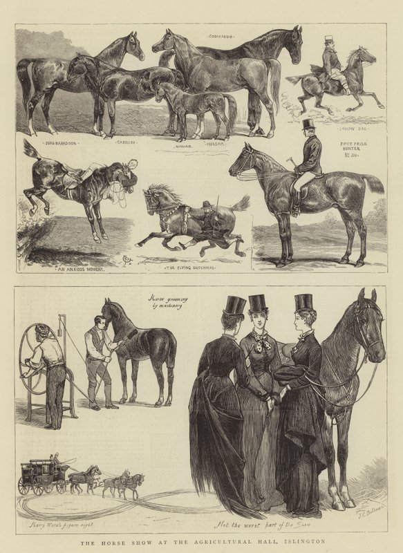 El espectáculo ecuestre en el Agricultural Hall, Islington de Alfred Chantrey Corbould