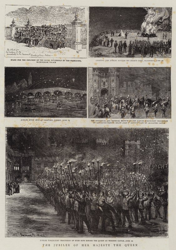 El jubileo de Su Majestad la Reina de Alfred Chantrey Corbould
