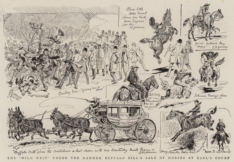El Salvaje Oeste bajo el Martillo, Venta de Caballos de Buffalo Bill en Earl