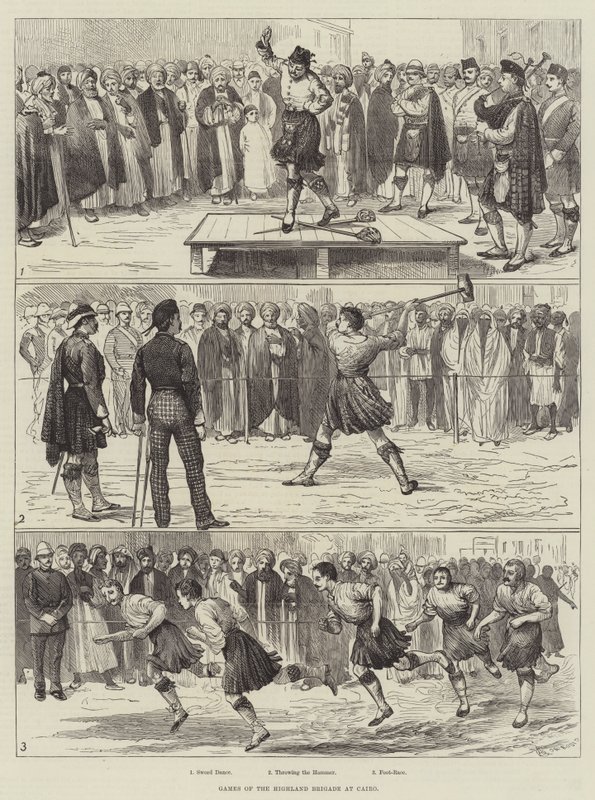 Juegos de la Brigada de las Tierras Altas en El Cairo de Alfred Courbould