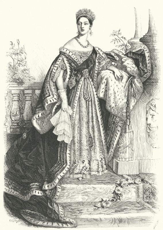 Reina Victoria de Alfred Edward (after) Chalon