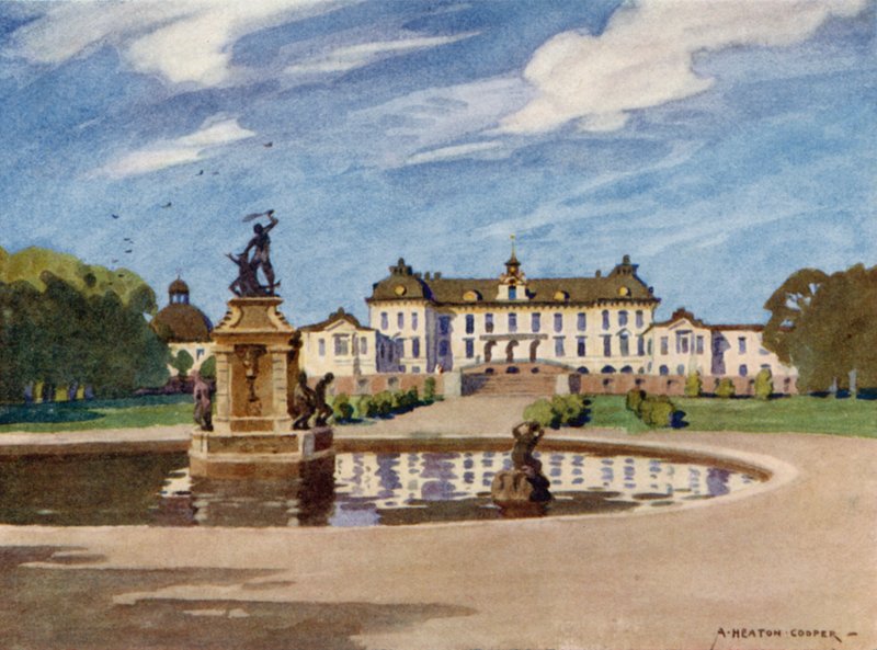 Palacio de Drottningholm, Estocolmo de Alfred Heaton Cooper