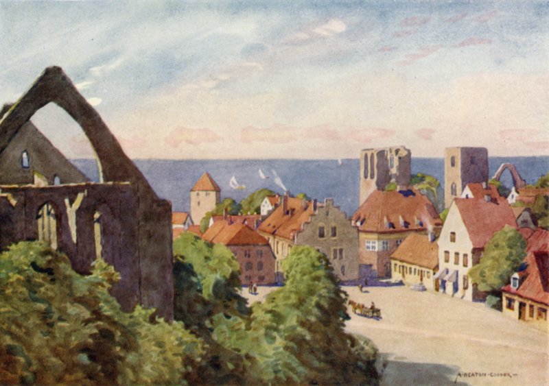La ciudad de Visby de Alfred Heaton Cooper