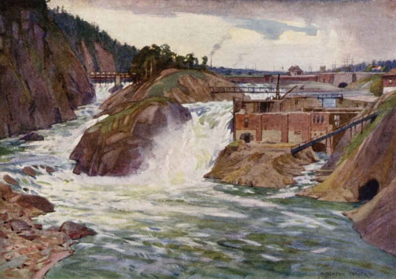 las cataratas de Trollhattan de Alfred Heaton Cooper