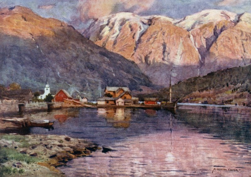 Ulvik, Hardanger Fjord de Alfred Heaton Cooper