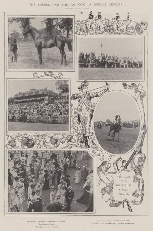 El curso y el paddock, un evento de verano de Alfred Hugh Fisher