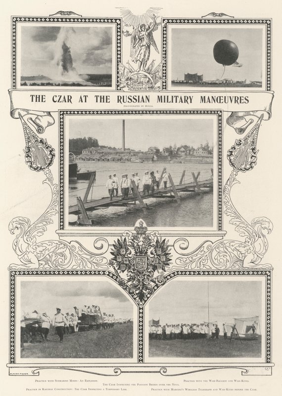 El zar en las maniobras militares rusas de Alfred Hugh Fisher