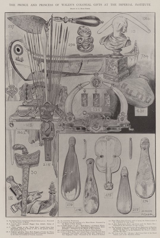 Los Regalos Coloniales del Príncipe y la Princesa de Gales en el Instituto Imperial de Alfred Hugh Fisher