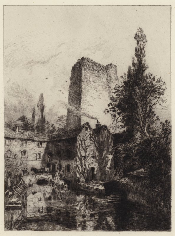 Castillo de Oxford de Alfred-Louis Brunet-Debaines
