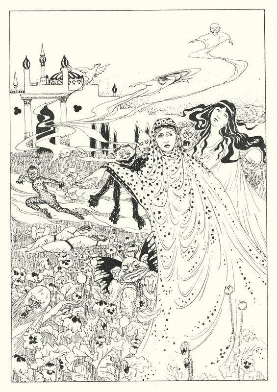 Una historia verdadera de Lucian: Algunos sueños (grabado) de Alfred Payne Garnett