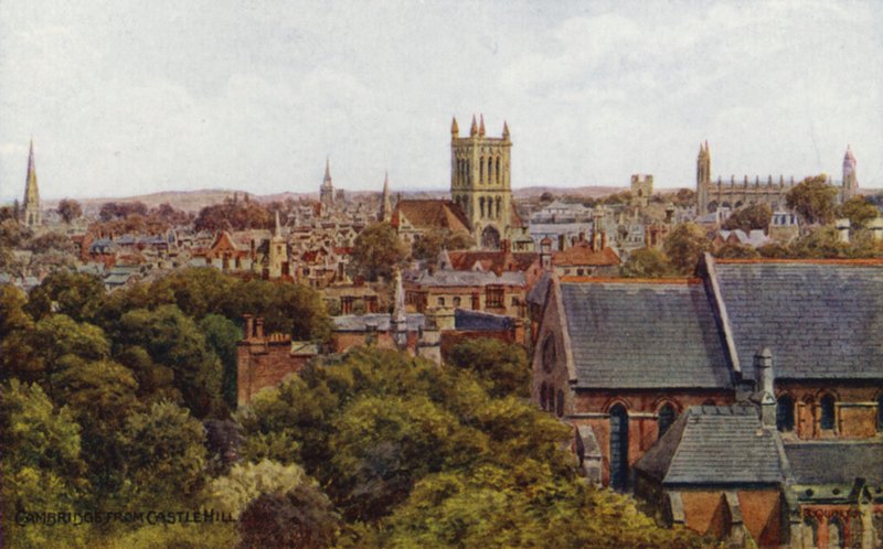 Cambridge, de Castle Hill (litografia en color) de Alfred Robert Quinton
