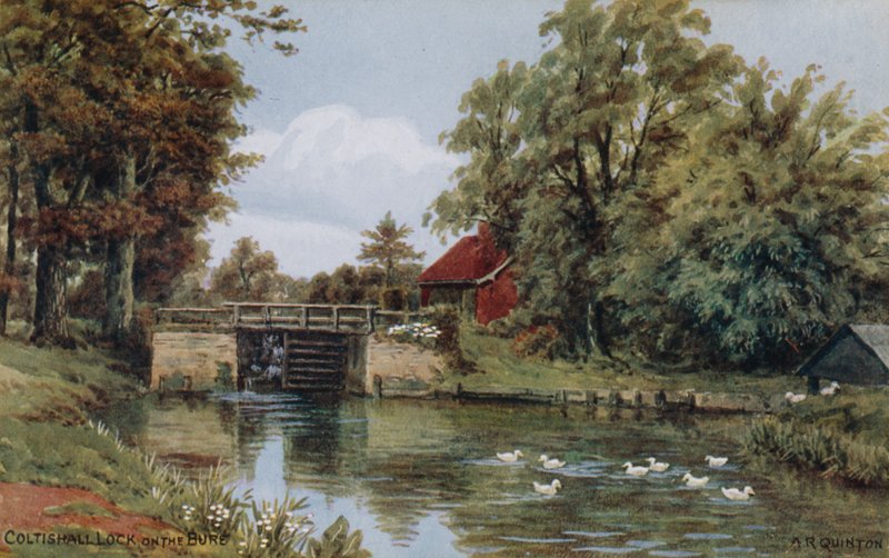Coltishall Lock, en el Bure de Alfred Robert Quinton
