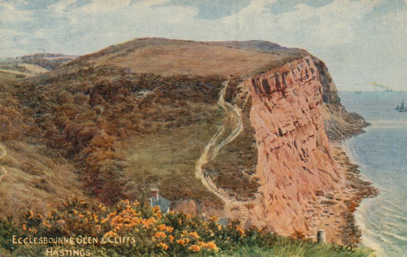 Glen y Acantilados de Ecclesbourne, Hastings de Alfred Robert Quinton