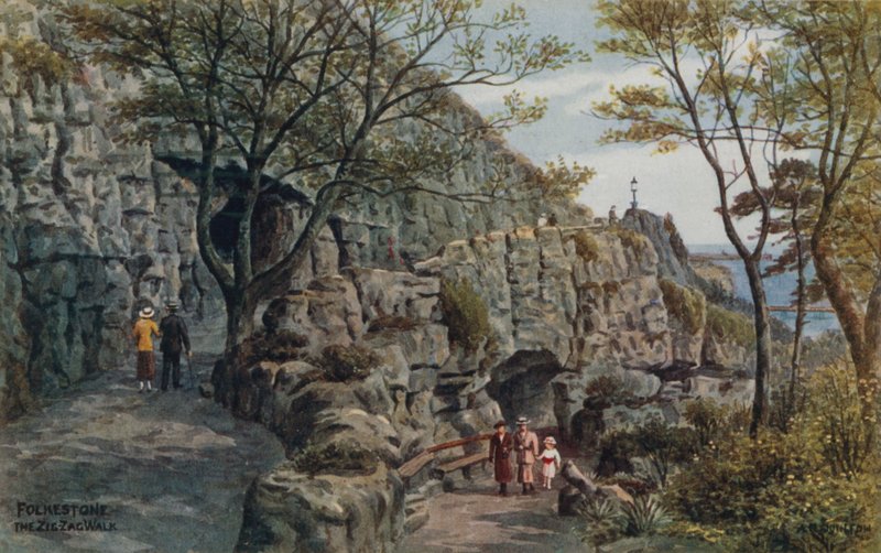 Folkestone, el paseo Zig Zag de Alfred Robert Quinton