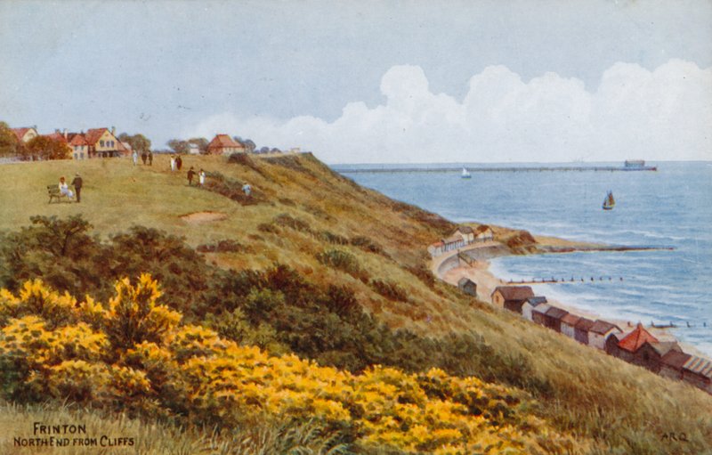 Frinton, extremo norte desde los acantilados de Alfred Robert Quinton