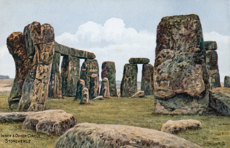 Círculo interior y exterior, Stonehenge de Alfred Robert Quinton