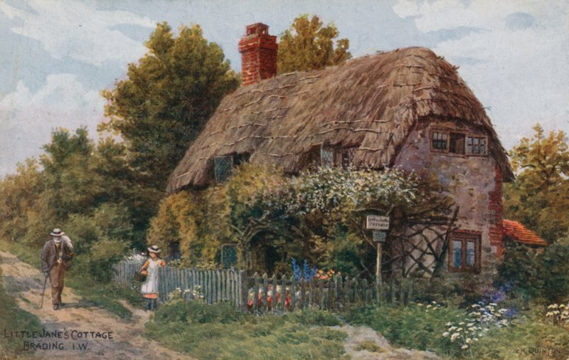 La cabaña de la pequeña Jane, Brading, Isla de Wight de Alfred Robert Quinton