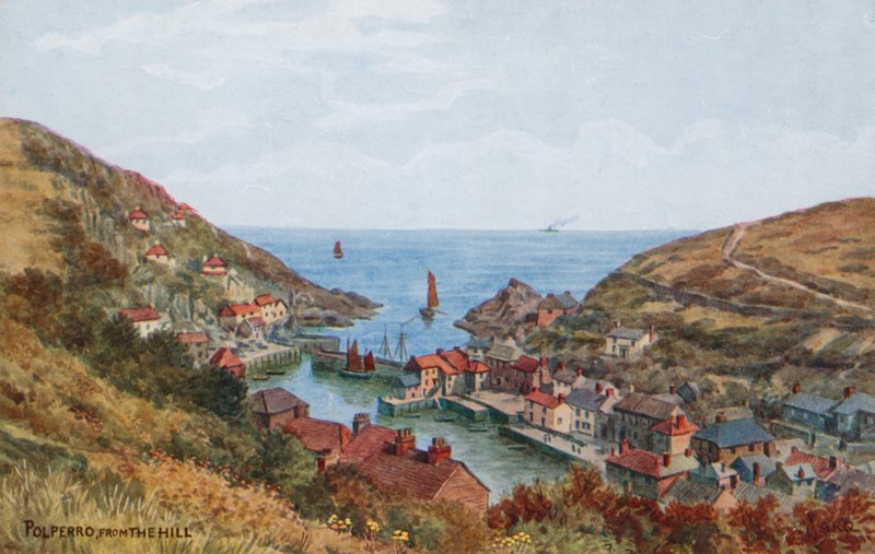 Polperro, desde la colina de Alfred Robert Quinton