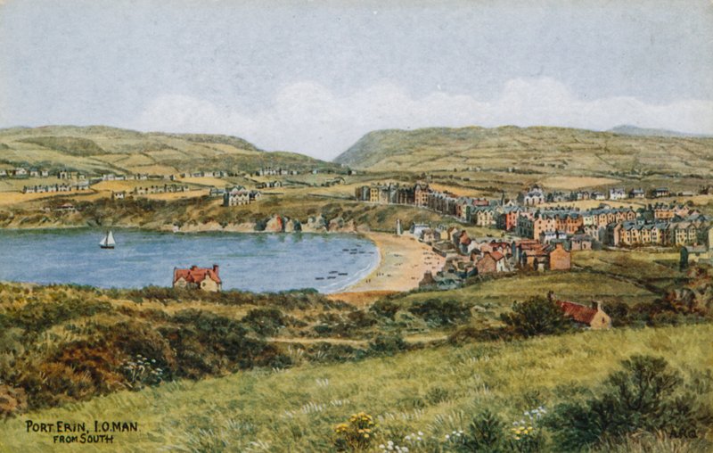 Port Erin, IO Man, desde el sur de Alfred Robert Quinton