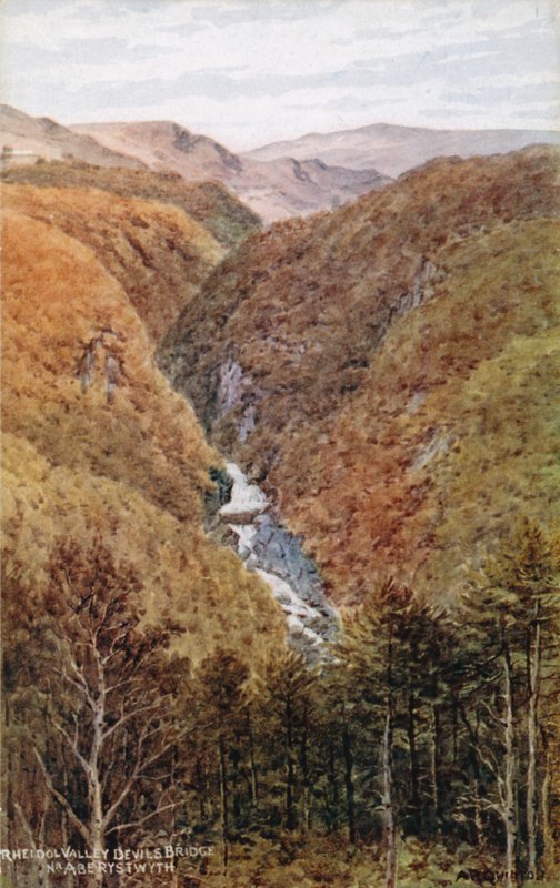 Valle de Rheidol, Puente del Diablo, cerca de Aberystwyth de Alfred Robert Quinton