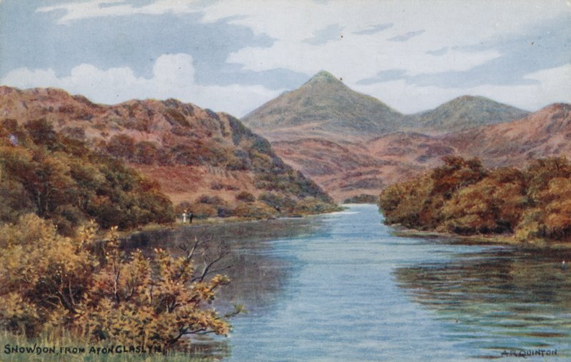 Snowdon, desde Afon Claslyn de Alfred Robert Quinton