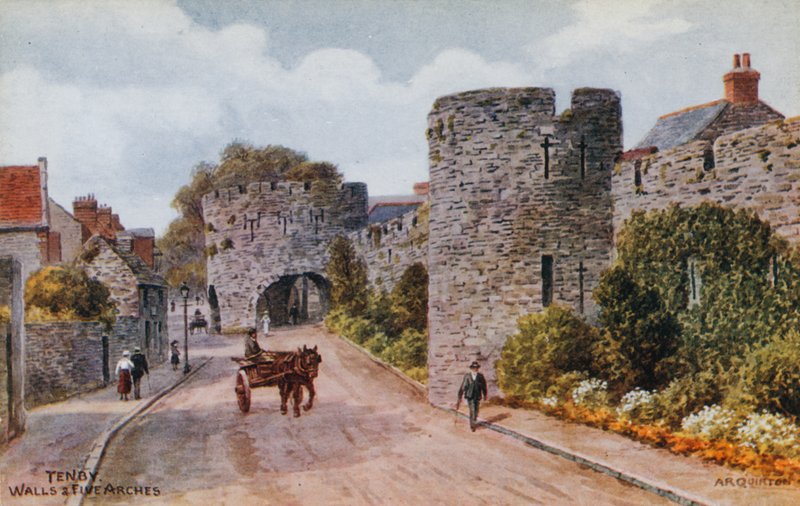 Tenby, Muros y Cinco Arcos de Alfred Robert Quinton