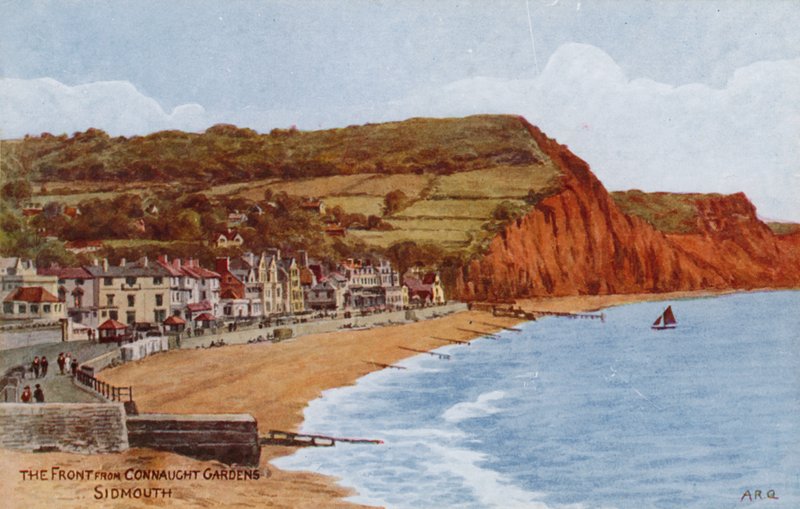 La Fachada desde Connaught Gardens, Sidmouth de Alfred Robert Quinton