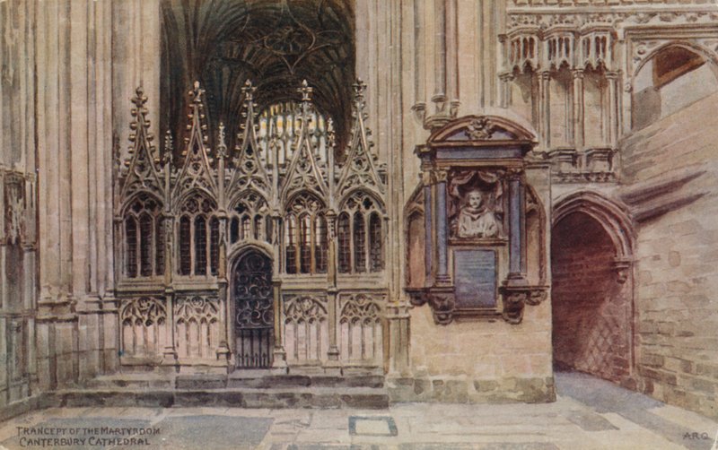 Transepto del Martirio, Catedral de Canterbury de Alfred Robert Quinton