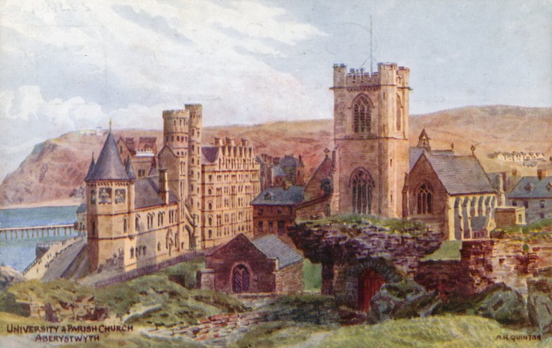 Universidad y iglesia parroquial, Aberystwyth de Alfred Robert Quinton