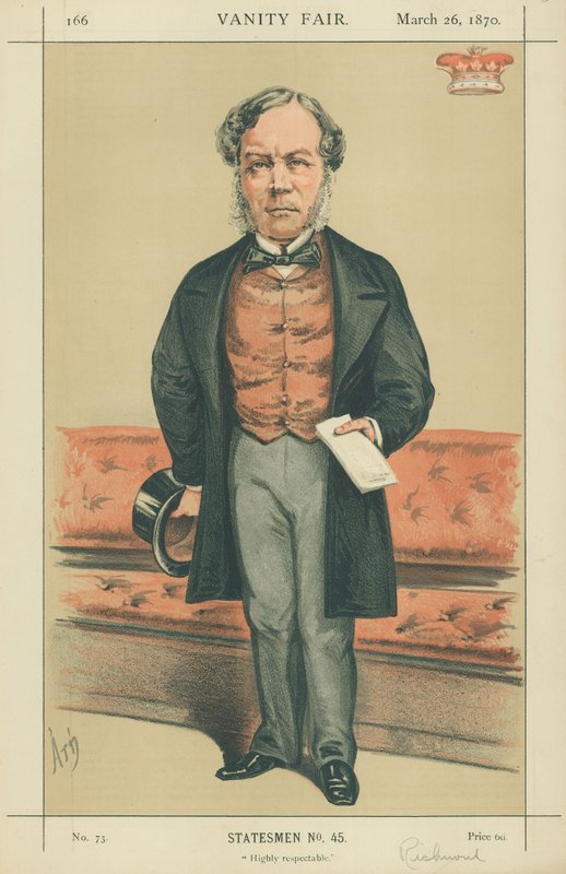 Vizconde Ranelagh, Muy respetable, 26 de marzo de 1870, caricatura de Vanity Fair de Alfred Thompson