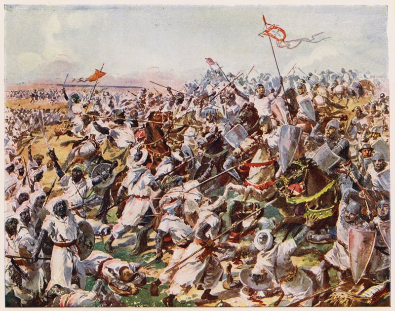 Batalla del Río Salado, España de Alfredo Roque Gameiro