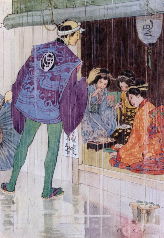 Ilustración para The Story of The Mikado (litografía en color) de Alice Bolingbroke (after) Woodward