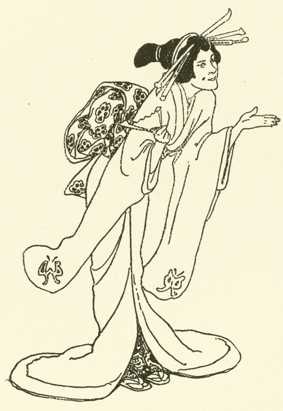 Ilustración de La historia del Mikado (grabado) de Alice Bolingbroke (after) Woodward