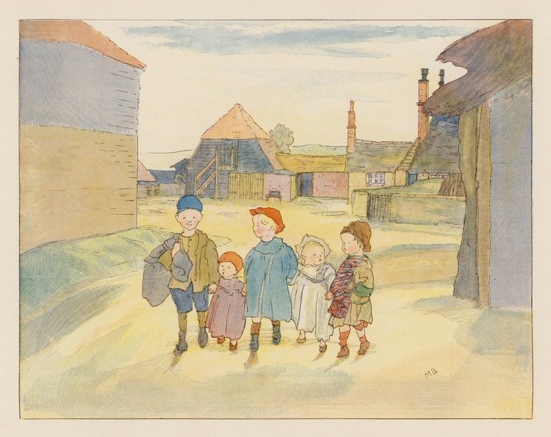 El día del convite (litografía en color) de Alice Maud Beddington