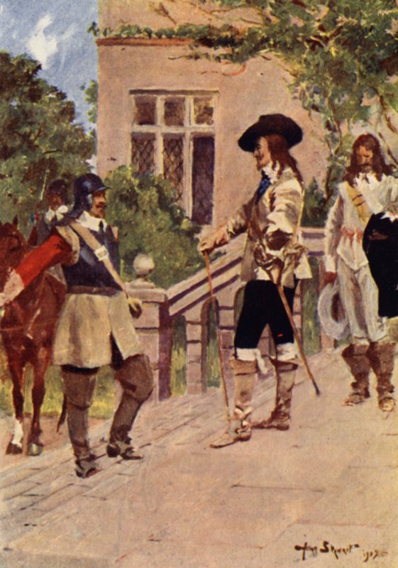 Rey Carlos y Cornet Joyce (litografía en color) de Allan (after) Stewart