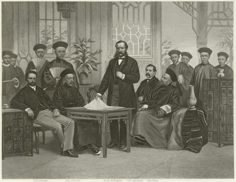Embajada china a potencias extranjeras, 1868 de Alonzo Chappel