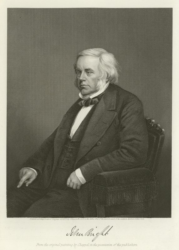 John Bright, político radical y liberal británico de Alonzo Chappel