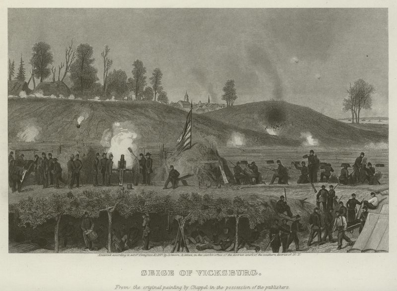 Sitio de Vicksburg, 1863 de Alonzo Chappel