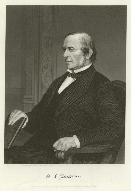 William Ewart Gladstone, político liberal británico de Alonzo Chappel