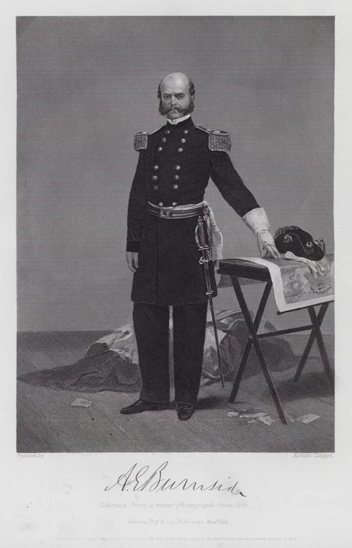 Ambrose Everett Burnside de Alonzo (after) Chappel
