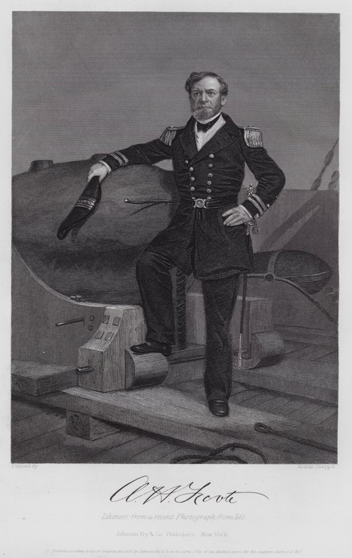 Andrew Hull Foote (grabado) de Alonzo (after) Chappel