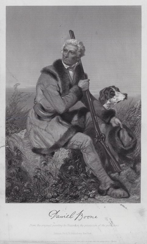 Daniel Boone (grabado) de Alonzo (after) Chappel