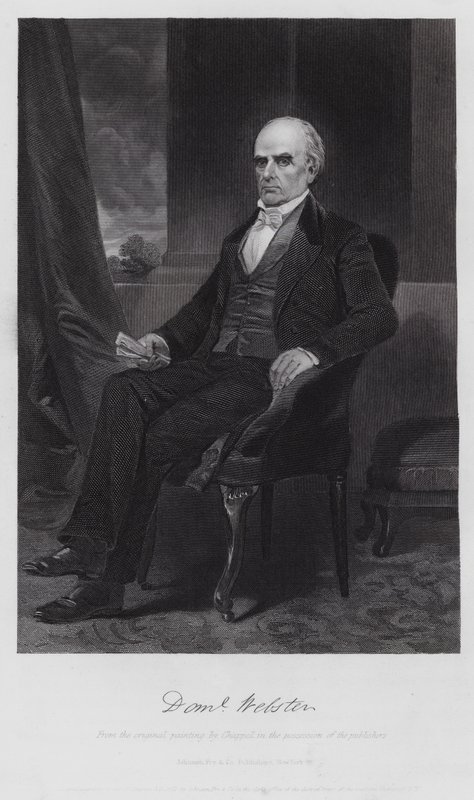Daniel Webster (grabado) de Alonzo (after) Chappel