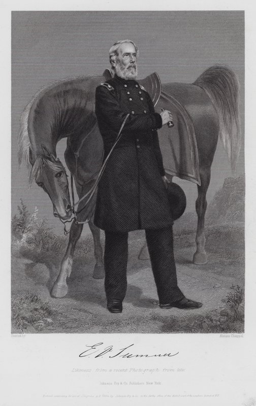 Edwin Vose Sumner (grabado) de Alonzo (after) Chappel
